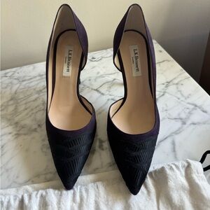 LK Bennett Women's Heels in Purple and Black